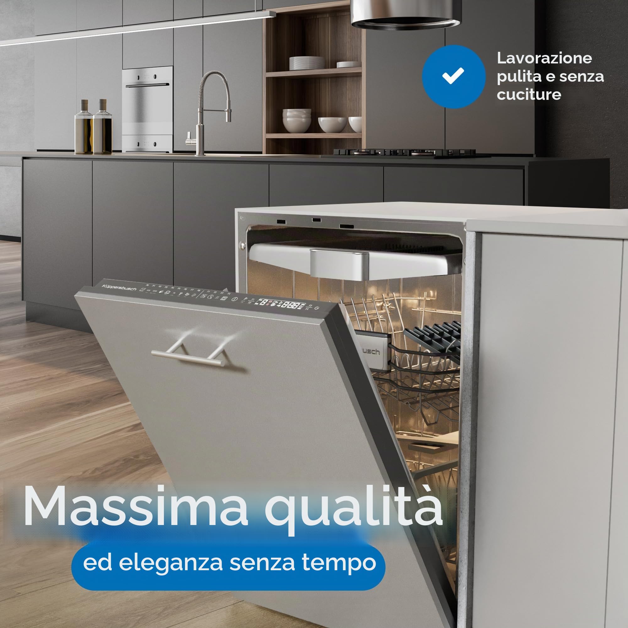 Pannello frontale per lavastoviglie [60 cm & 45 cm] In 10 colori - Per lavastoviglie completamente integrate e semi integrate (Metallic, 715 x 594 mm)