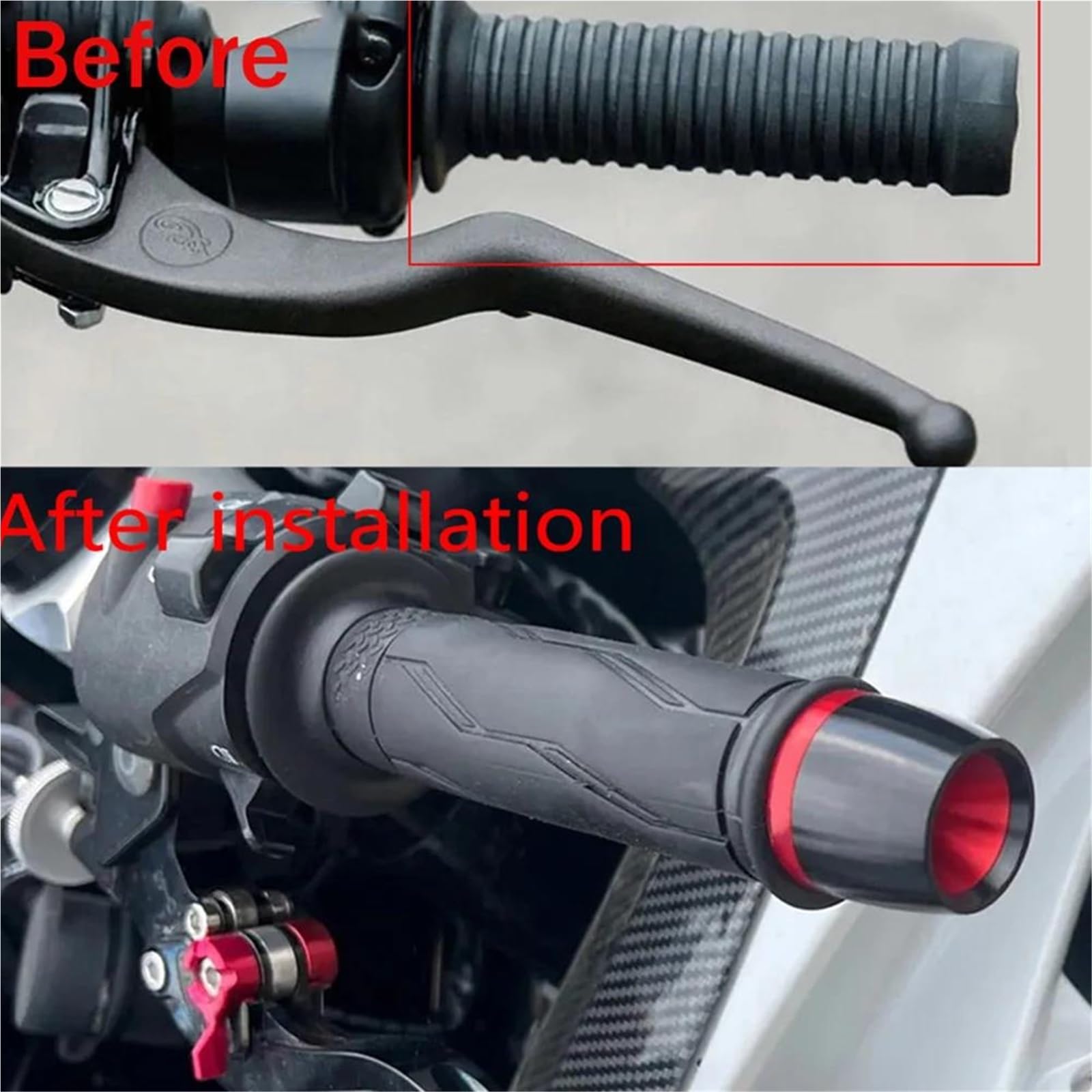 Terminali Manubrio Per BMW Per G310GS F750GS F800GS F850GS R1200GS R1250GS ADVENTURE Manopole Manubrio Terminali Manubrio Tappi Contrappeso Tappi Scorrevoli Terminali Moto Manubrio moto tappi(Black)