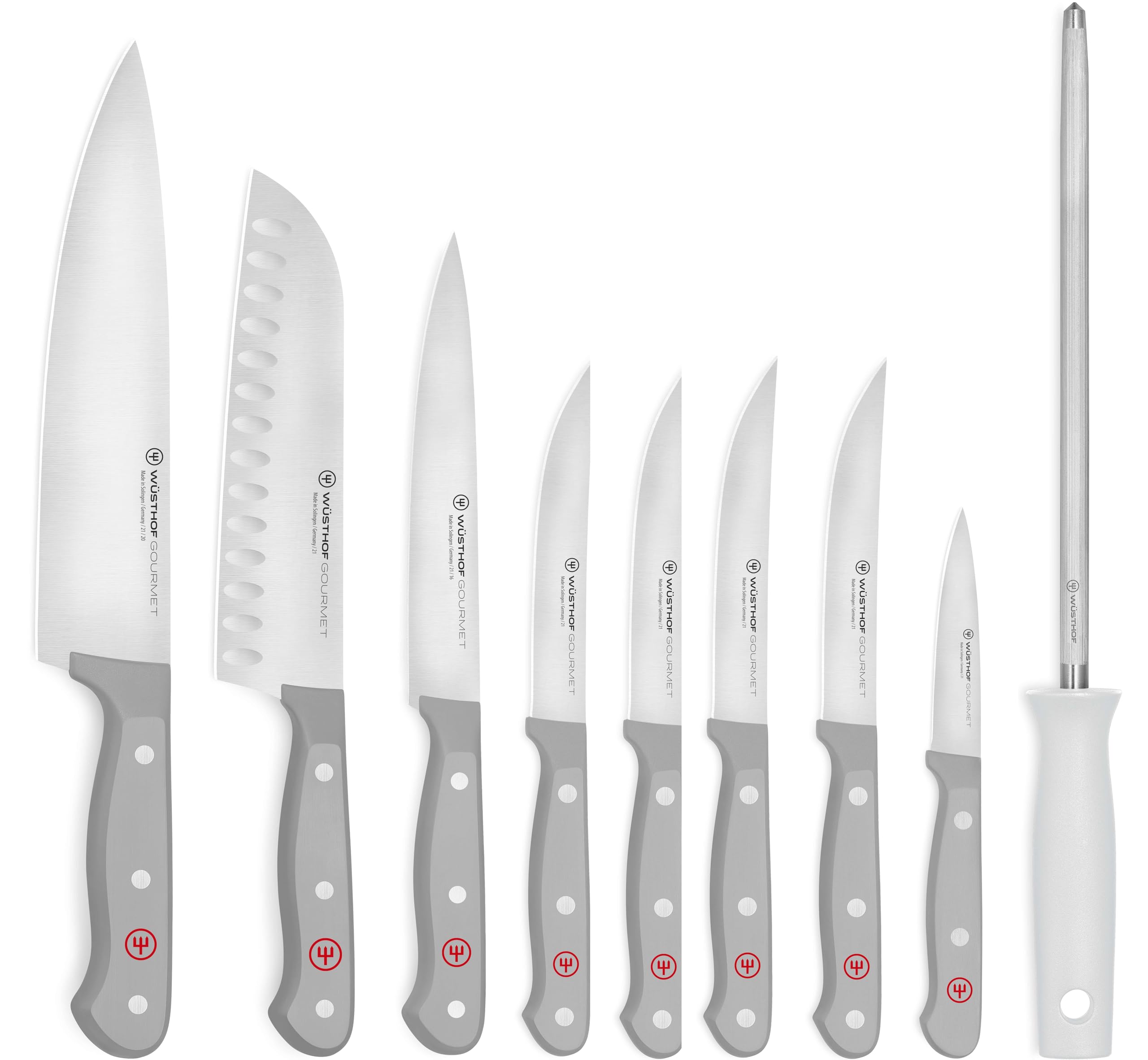 WÜSTHOF Gourmet Grey All-Around 9-Pc Set