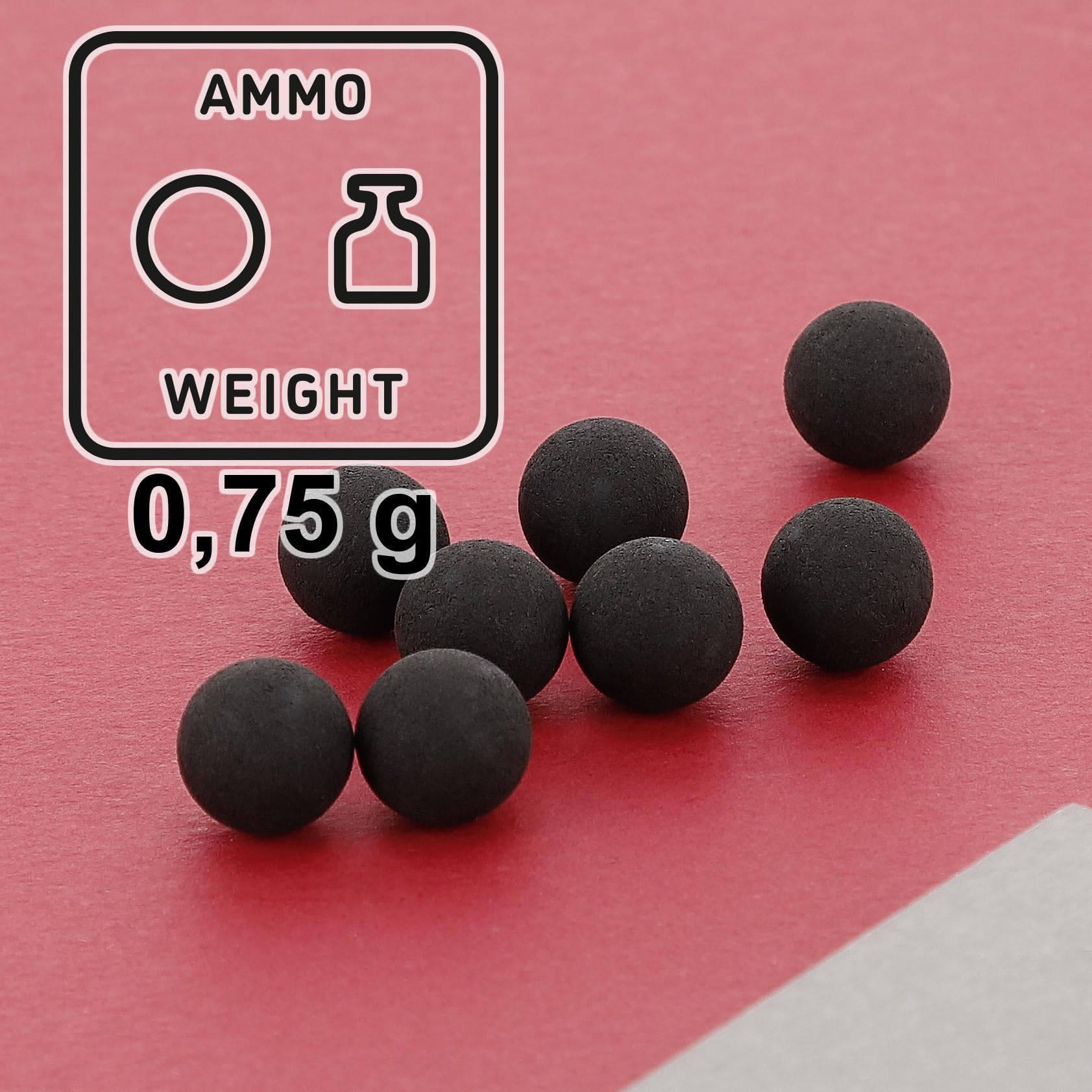 T4E Practice RUB 43 - Bolas de paintball (calibre 43, 500 unidades), color negro