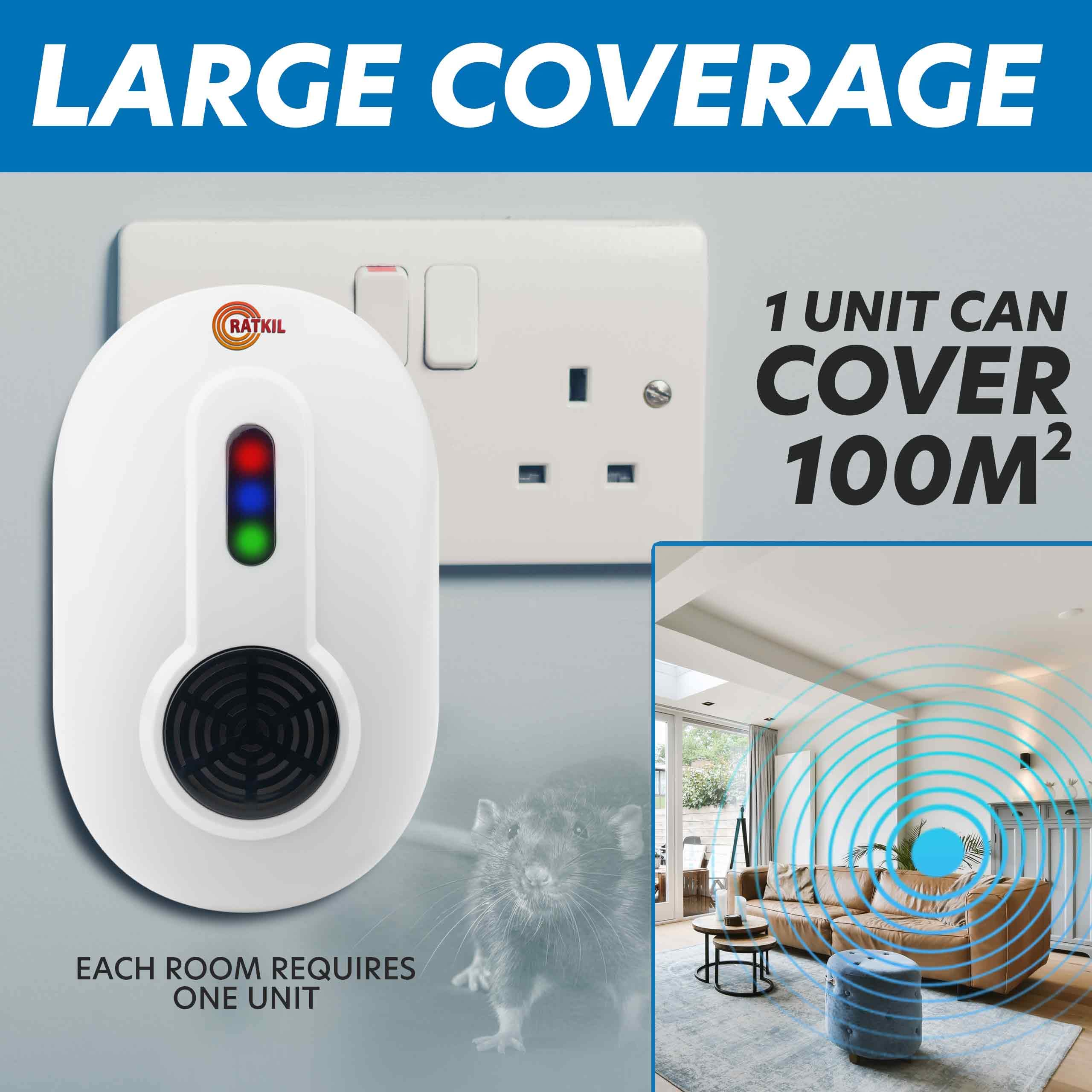 Plug In Mouse Deterrent Rodent Repellent Indoor Ultrasonic Pest
