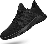 Feethit Men's Slip-On Running Shoes: Breathable Mesh, Lightweight, Non-Slip Comfort Sneakers for Running & Walking