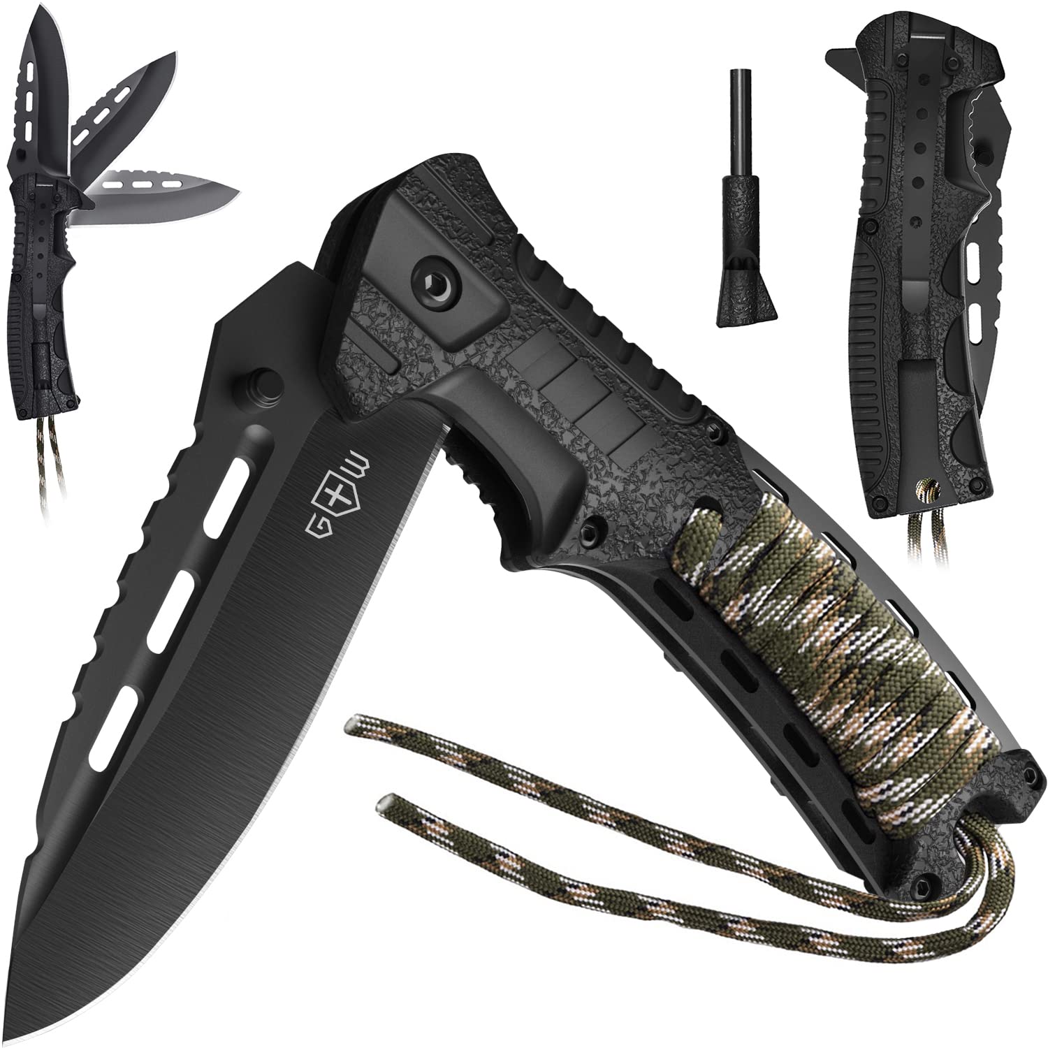 Buy Pocket Knife Tactical Folding Knife Spring Assisted Knife with
