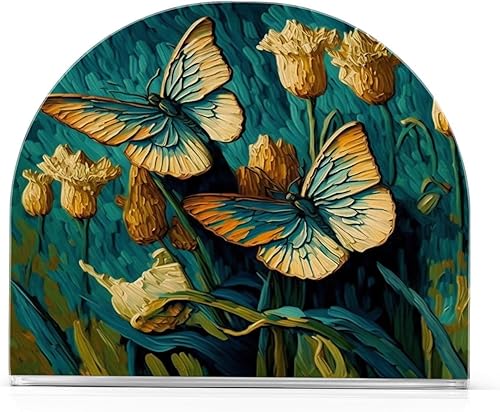 Servilletero de acrílico  Soporte para toallas de papel en transparente  Moderno soporte decorativo para servilletas de invitados para el hogar,