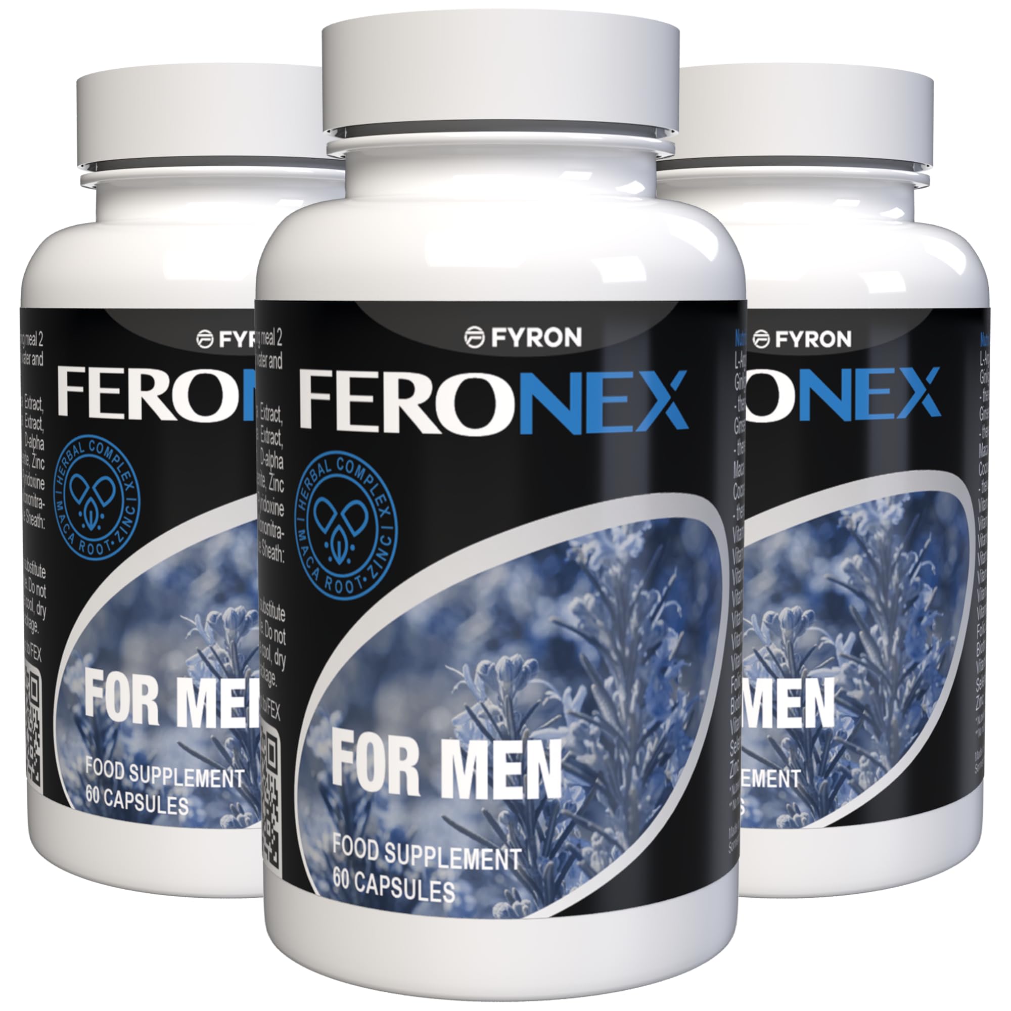 Feronex per gli uomini - 180 Capsule (3x 60 Capsule), Confezione da 3