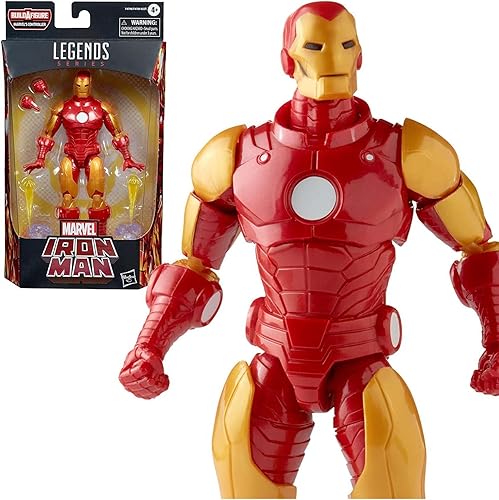Miniatura 4 de Marvel Legends Series Iron Man Modelo 70 Comics Armadura Figura de acción de 6 pulgadas, juguete coleccionable, 4 accesorios