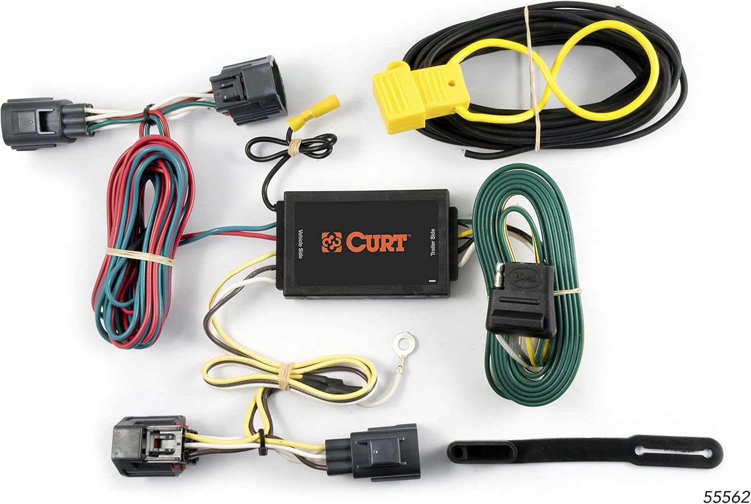 CURT 55562 Vehicle-Side Custom 4-Pin Trailer Wiring Harness