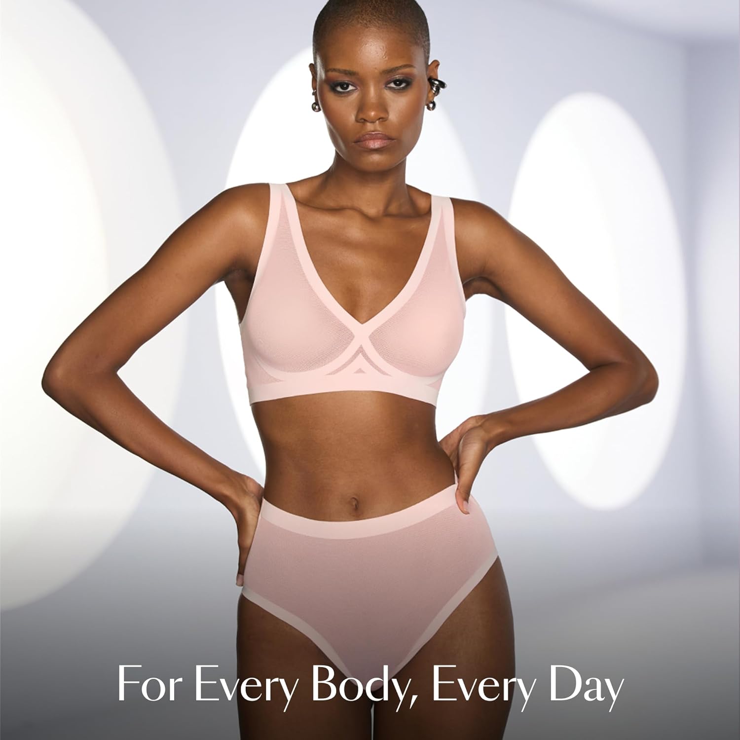 EBY Sheer Bralettes for Women - Seamless and Wireless Mesh Bralette, Back Smoothing Bras for Women