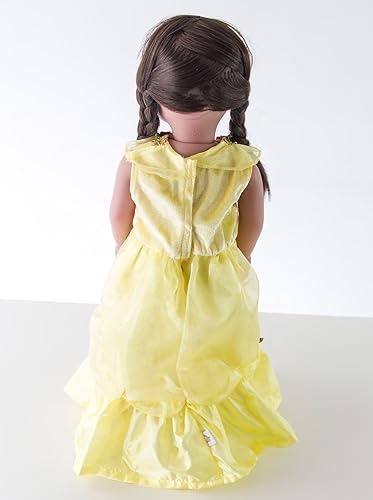 Miniatura 6 de Pequeñas Aventuras Princesas vestidas a juego Disfraz para muñecas (Varias de princesas disponibles), Amarillo (Yellow Beauty)