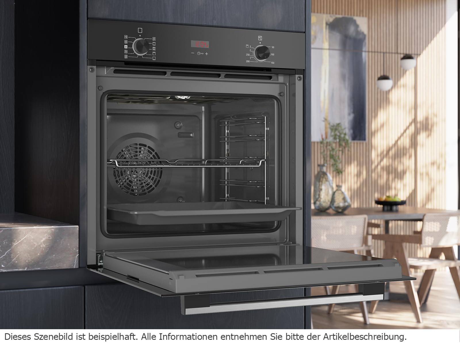 Siemens HR214ABS0 Backofen mit Dampfunterstützung Edelstahl