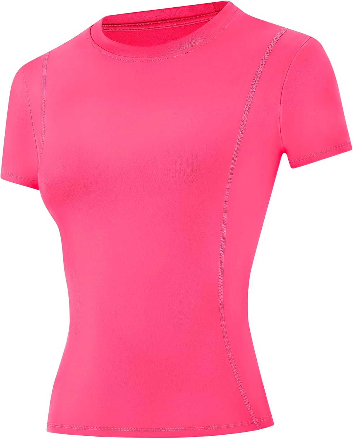 Runhit Women's Compression Shirts Short Sleeve Workout Tops Athletic Base Layer T-Shirt for Gym Running Yoga Basketball BJJ