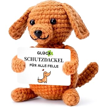 MOAZIFI Dachshund Gifts Lucky Charm Dachshund Decoration as Courage Gift