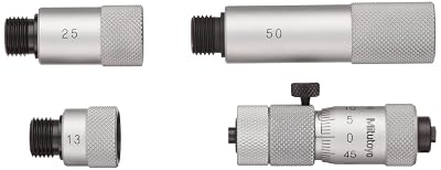 Mitutoyo 137-201 Tubular Vernier Inside Micrometer, Extension Rod Type, 50-150mm Range, 0.01mm Graduation, +/-0.009mm Ac