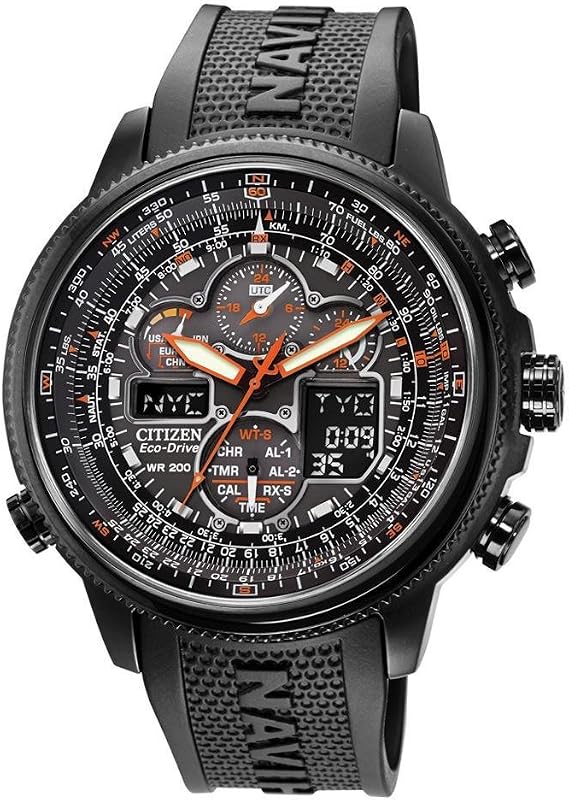 Promaster Navihawk A-T Eco-Drive Pilot Watch para hombre, cronómetro Atomic
