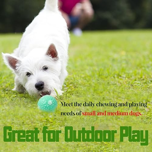 Miniatura 7 de Pelotas de tenis de entrenamiento de perros de 2 pulgadas y pelotas de goma, pelotas interactivas de juguete para perros, juguetes masticables para