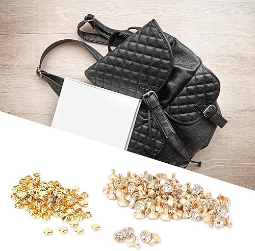 Miniatura 8 de Zerodis 100 remaches de diamantes de imitación, remaches de cristal, remaches de diamantes de imitación rápidos, remaches de color plateado, para