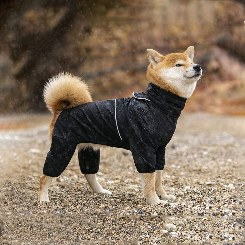 Impermeable Perro Imperméable pour Chien et Veste pour Chien à Fermeture éclair imperméable avec Bande réfléchissante pour des promenades sèches et sûres(Color:2,Size:5XL)