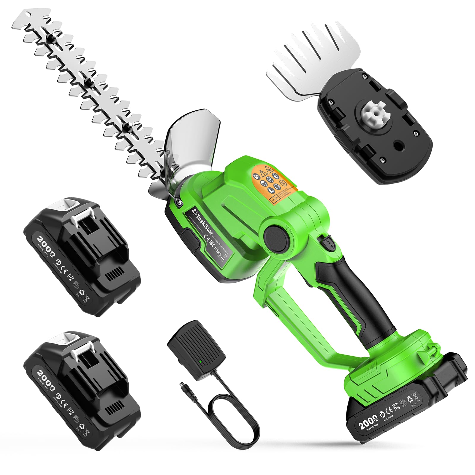 TaskStar 20V 2-in-1 Hedge Trimmer & Grass Shears
