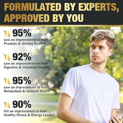 Miniatura 7 de Probióticos para hombres 500 mil millones de UFC, 16 en 1 Probióticos avanzados para hombre para salud digestiva, inmunidad y metabolismo, próstata
