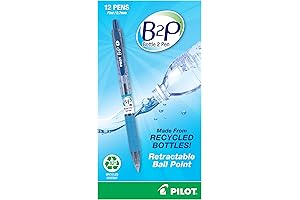 B2P &quot;Bottle To Pen&quot; Retractable Ballpoint Pens  - Redefining Writing Experience With Recycled Transparency