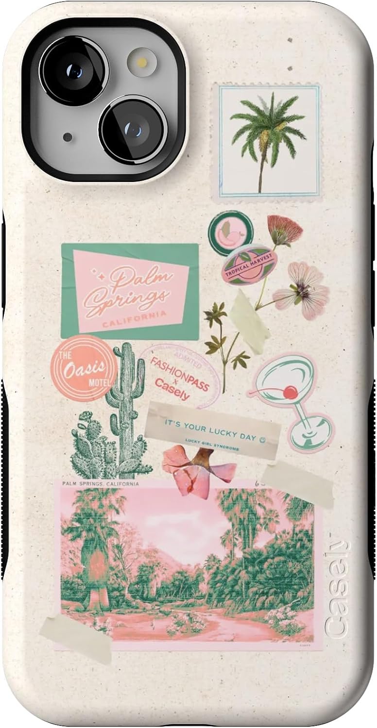 Casely iPhone 13 Case | Vintage Vacay | FashionPass x Casely | Bold Protective Case Design | Compatible with MagSafe