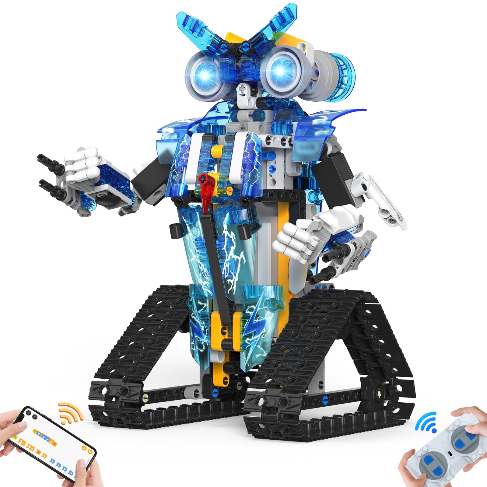 Photo 1 of **MISSING INSTRUCTIONS*** Robot Building Toys Stem Projects for Kids Ages 9-12, Remote & App Controlled Programmable Robot Building Blocks Science Kits Educational Birthday Xmax Gifts for 8-16 Year Old Teenage Boys Girls