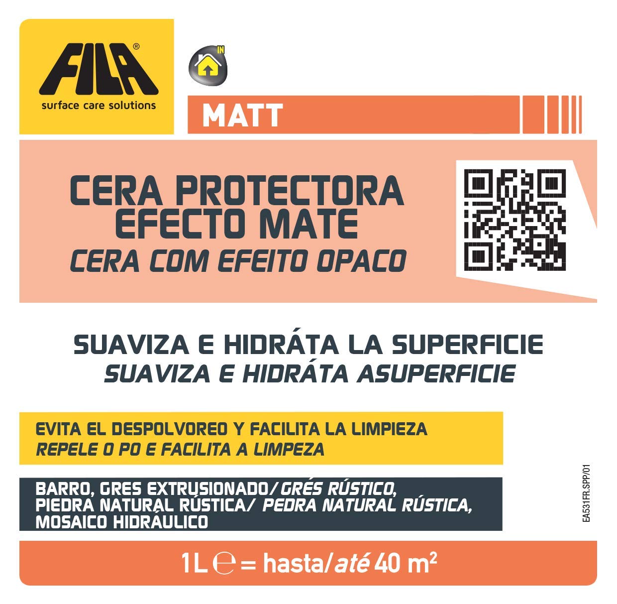 Matt, Cera Protectora Con Efecto Natural Mate Ideal Para Barro Gres Extrusionado Piedra Y Terrazo No Pulidos Toba Resina, 1L
