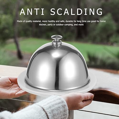 Miniatura 3 de Cabilock Mantequillera de cerámica con tapa, plato para servir alimentos para postres de queso y mantequilla, utensilios de cocina elegantes para