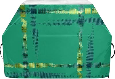 susiyo Grill Cover for Outdoor Grill, Waterproof Anti-UV/Dust/Fade/All-Weather Resistant BBQ Grill Cover for Outside 65 inch, Grunge Tartan Green
