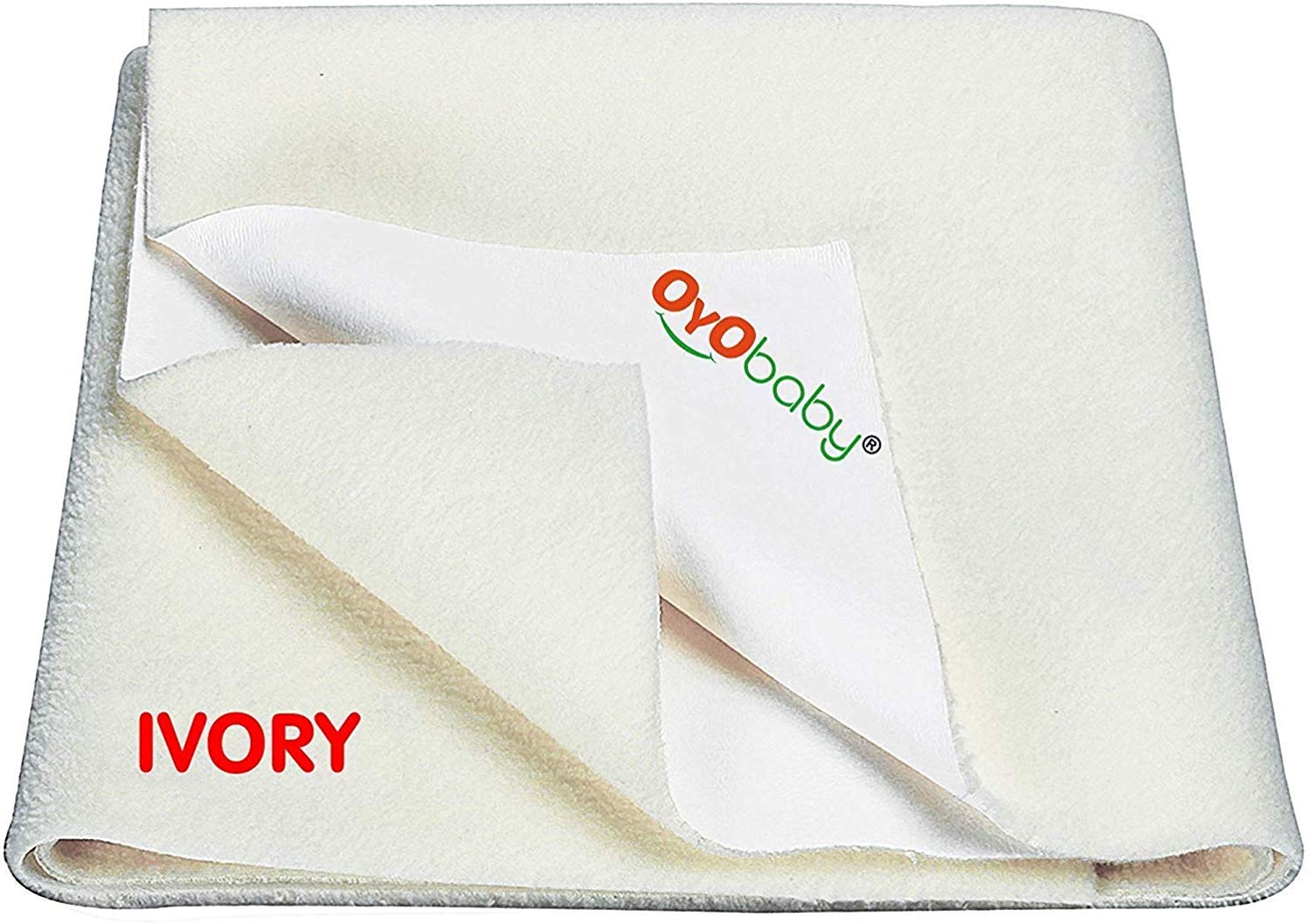 OYO BABYWater Resistant Bed Protector Baby Dry Sheet with Ultra absorbance -X-Large(200 cm X 140 cm), Ivory