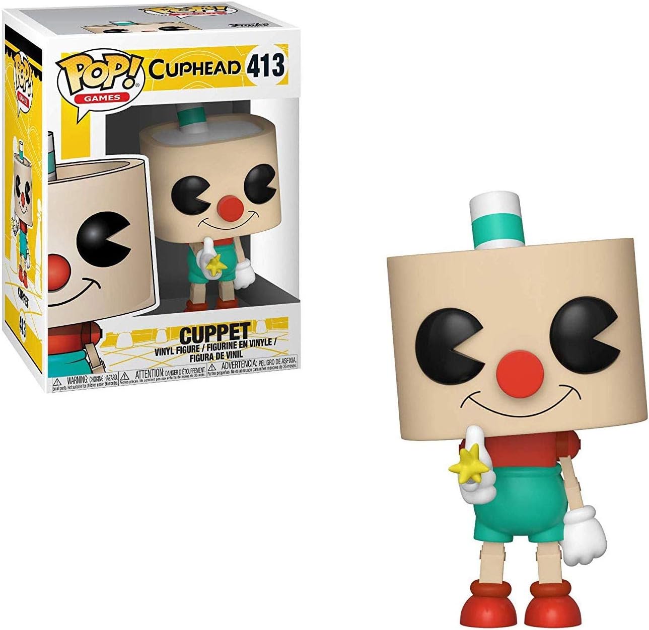Amazon.com: Funko Pop Games: Cuphead - Puphead Collectible Figure ...