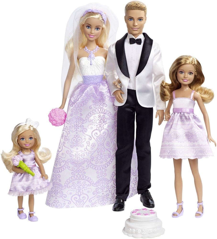 (バービー) Berbie 「I Can Be A Bride」 ウエディングデーの限定セット 4体入り バービー ケン ステイシー チェルシー