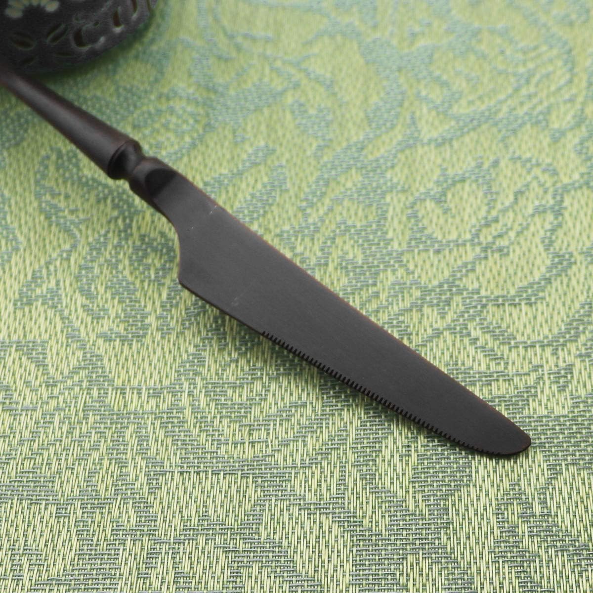 Free Shipping Over $50 Gugrida Unique & Beautiful Flatware Set - 20 Piece Iridescent Silverware Sets | 18/10 Stainless Steel Reusable Cutlery Set | Black Utensils Service For 4 with Dessert Fork, Knife, Spoon, Dinner Fork