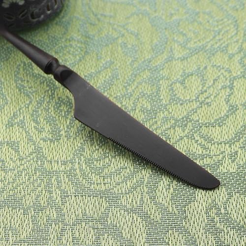 Miniatura 6 de Gugrida Juego de cubiertos único y hermoso, juego de cubiertos iridiscentes de 5 piezas Juego de cubiertos reutilizables de acero inoxidable 1810