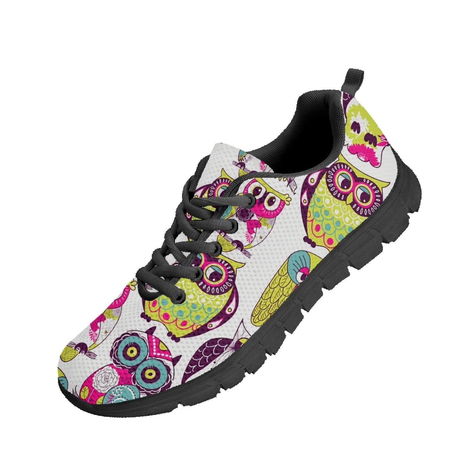 Scarpe da ginnastica divertenti per cani e gatti da donna, in rete traspirante, a strisce etniche da uomo, con memory foam