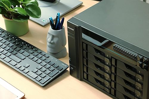 Miniatura 5 de Asustor Lockerstor 10 AS6510T - NAS de 10 bahías, cuatro núcleos de 2.1 GHz, ranura SSD NVMe de 2 M.2, puerto de 10 GbE, puerto de 2.5 GbE, memoria