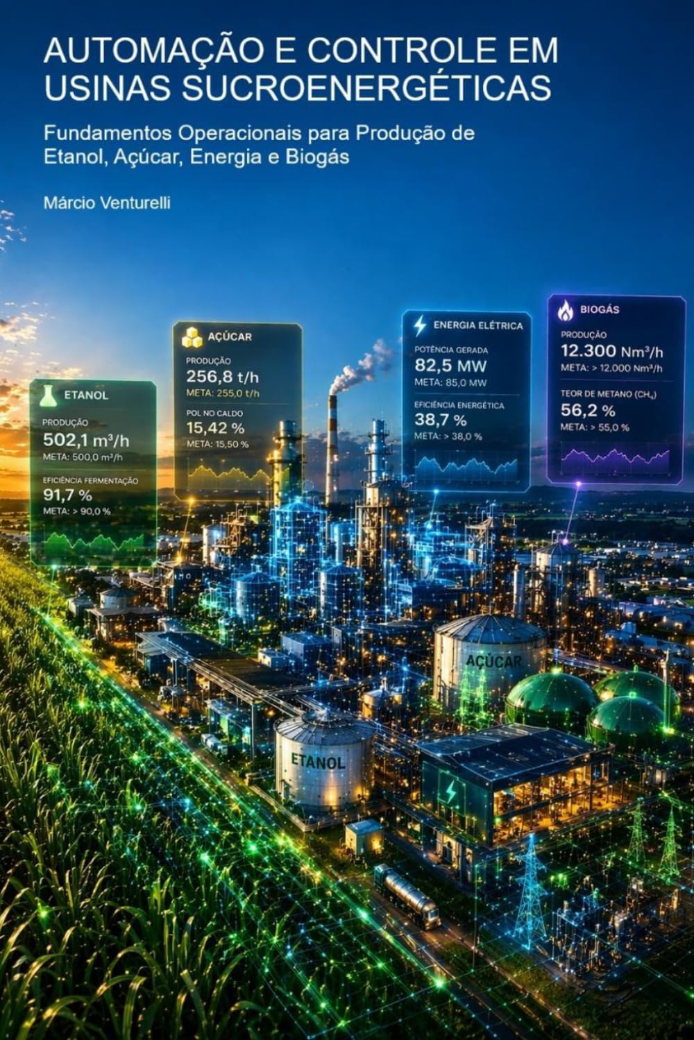 AUTOMAÇÃO E CONTROLE EM USINAS SUCROENERGÉTICAS: Fundamentos Operacionais para Produção de Etanol, Açúcar, Energia e Biogás