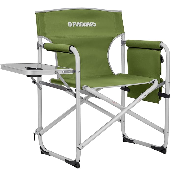 Buy FUNDANGO Portable Lightweight Folding Camping Director Chair with