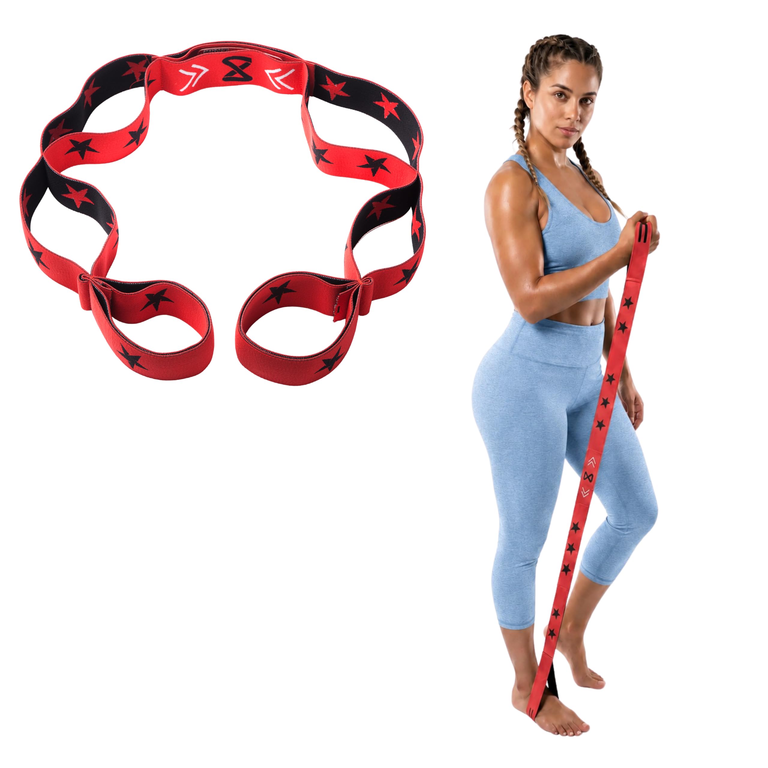Two8 Bandz Multi Loop Bands - Athletic Training Bands, Sports Performance Equipment Strength Conditioning Bands, Speed & Agility Bands - Resistance Bands for Strength Training Legs, Knee, Hip & Back