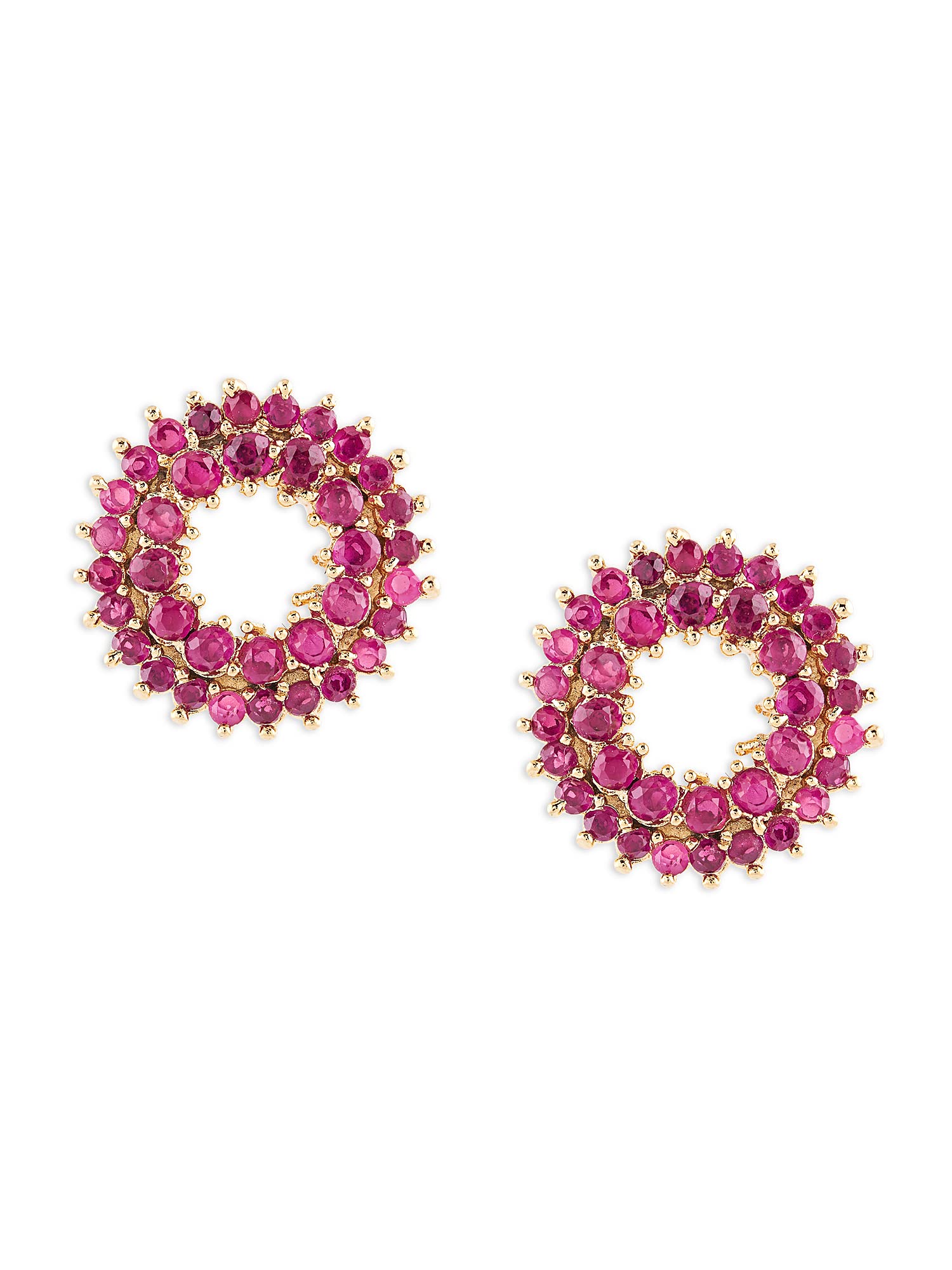 Zaveri Pearls Pink Cubic Zirconia Contemporary Brass Studs Earring For Women-ZPFK14572 (B0BCG18T66) Amazon Price History, Amazon Price Tracker