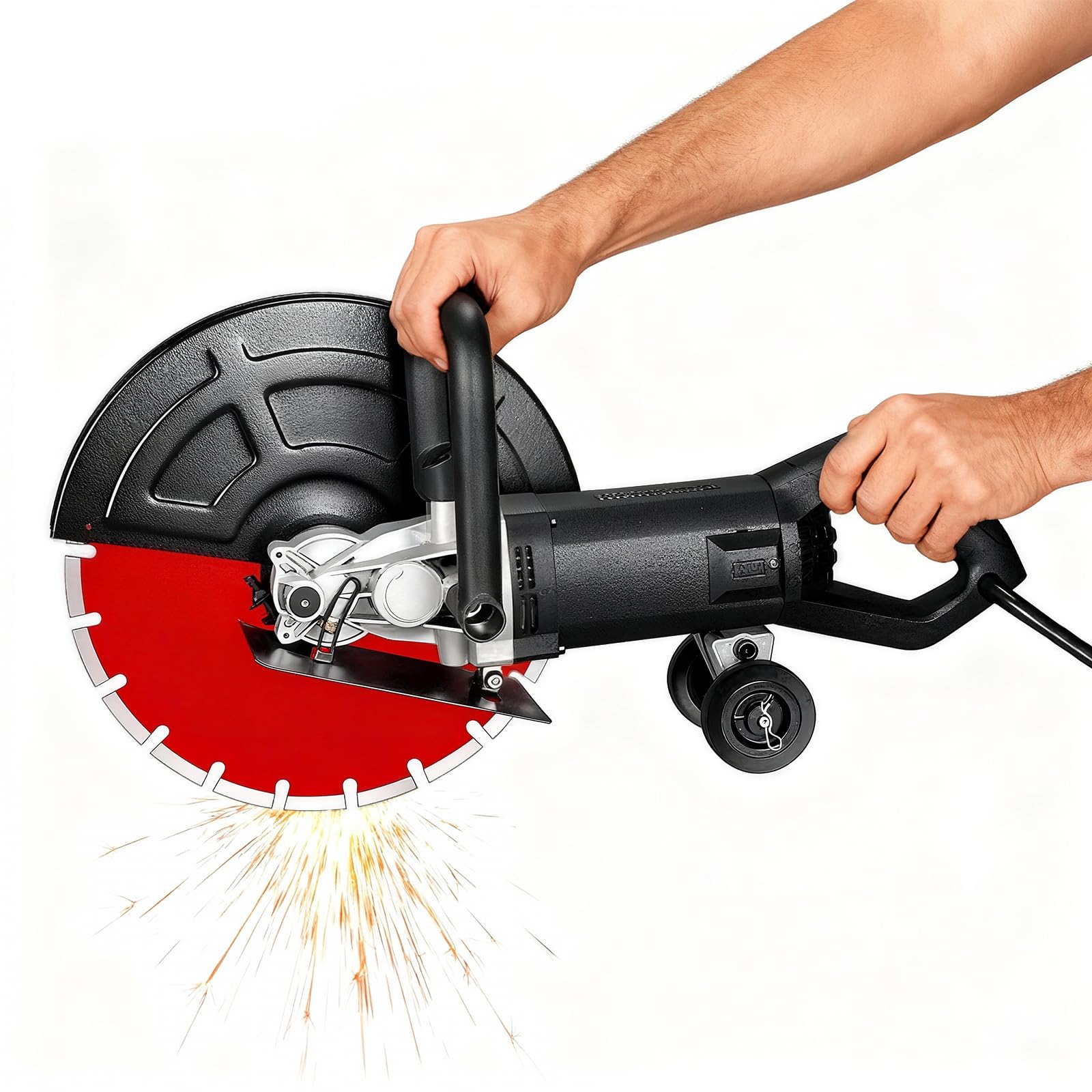 BetonsäGe Elektrische SteinsäGe,3600 W Motorisierte BetonsäGe, Gipsschneider Mit 420 Mm KreissäGeblatt, Steinschnitttiefe 165 Mm, Zum Trennen Von Stein, Granit Und Beton