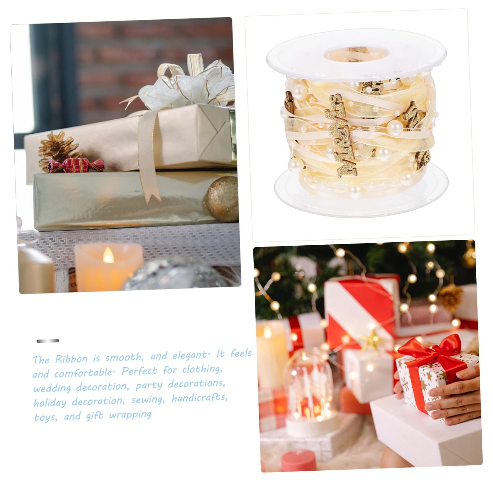 SHINEOFI 5 Nastro Decorativo Raso Per Matrimonio e Feste Metri Di Ribbons Fai Te Per Bouquet e Decorazioni Elegante Ribon Per Cerimonie e Eventi Speciali