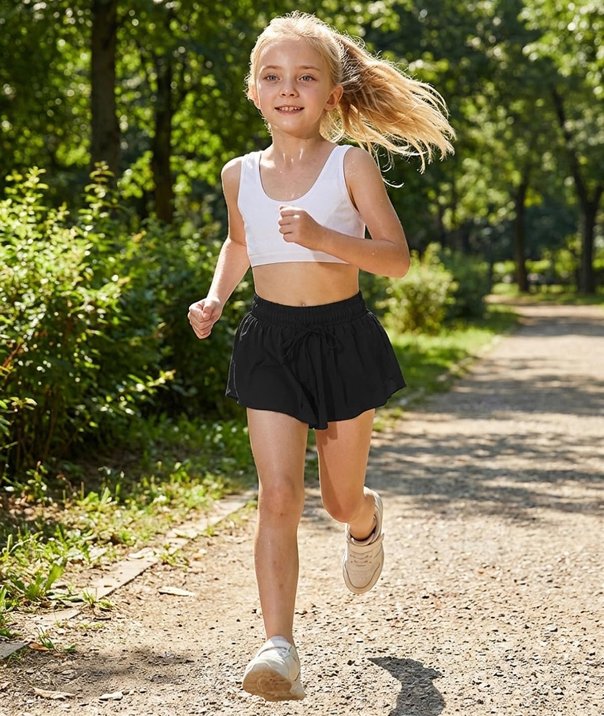 3 Pack Butterfly Flowy Shorts Skirts for Girls Tennis Cheer Stuff Athletic Preppy Running Sports Skirt for Teen Girls