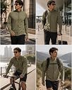 Men UPF 50 Regular Fit Zipper Jacket(1M-TWJK-R0019-CVG3_Covert Green_M) gallery image