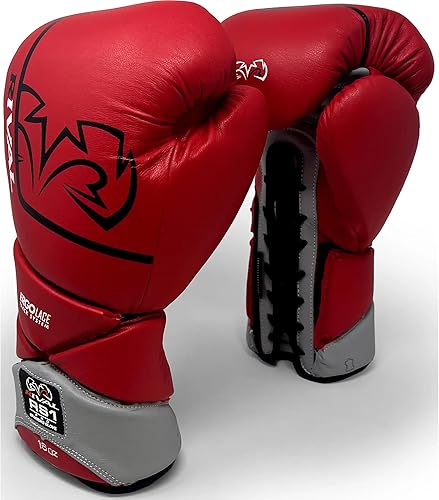 Miniatura 2 de RIVAL Guantes de boxeo RS1 Pro Sparring, edición del 20 aniversario, sistema dinámico de cordones en forma de X con una pista de encaje en ángulo de