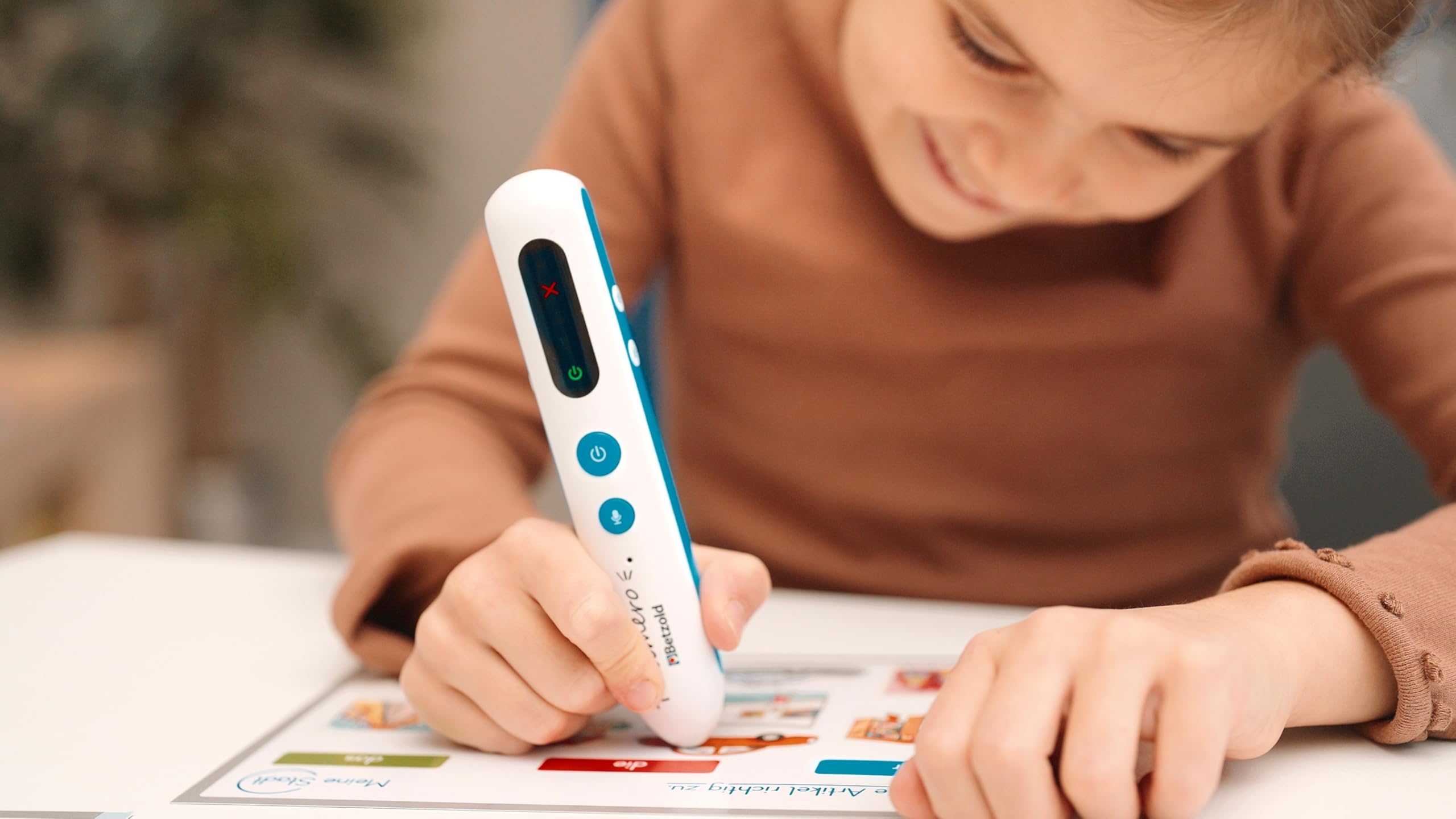 Tellimero EDU Lernstift - Selbstkontrolle mit Anzeige leise Lernfunktion Vorlesestift
