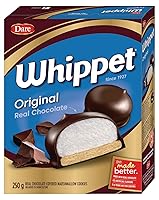 Vista 1 de Whippet Galletas de malvavisco cubiertas de chocolate originales, 250g/9oz., importadas de Canadá)