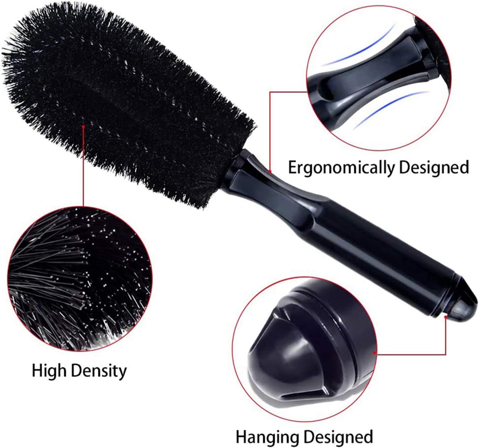 CALANDIS 10pcs Multi-Purpose Automotive Detailing Brush Kit Tires Wheel Clean Brush