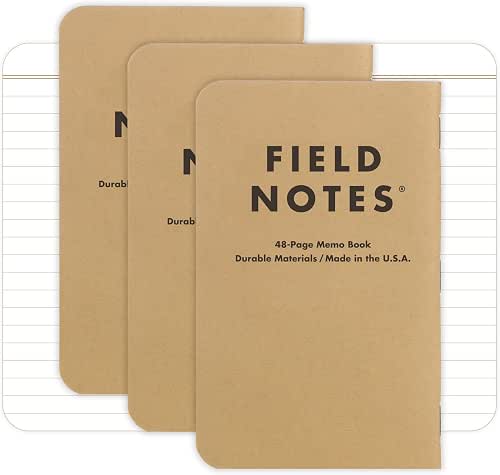 Field Notes: Original Kraft 3-Pack - Left-Handed - Ruled Paper