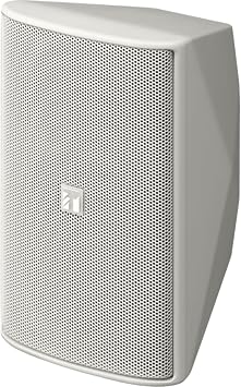 TOA F-1000WT Wide-Dispersion Two-Way Speaker System, White, 15W Rated Power, 90o Horizontal x 90o Vertical Wide Directivity High-Frequency Horn, Rear-Mounted Rotary Switch